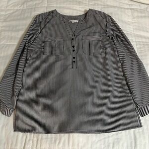 Notations Striped Blouse
